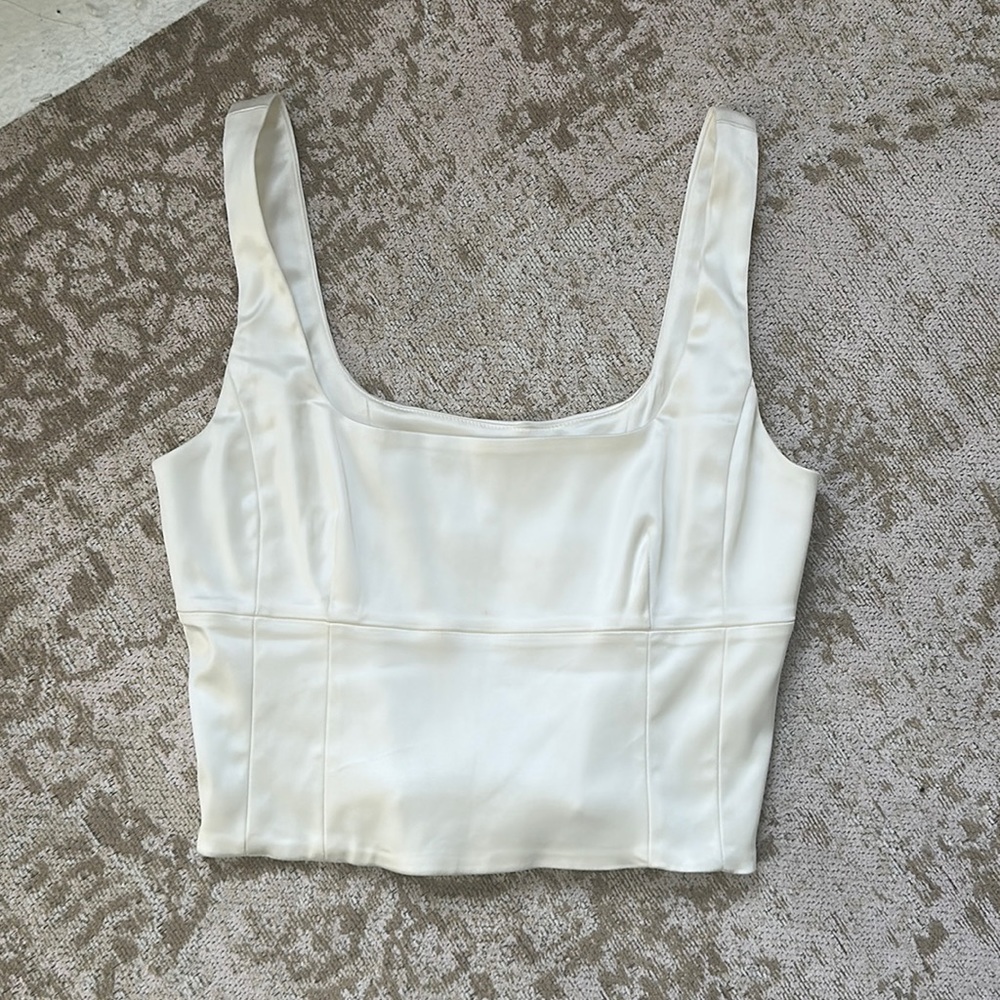 Wilfred Pearly Corset Top Aritzia Holiday